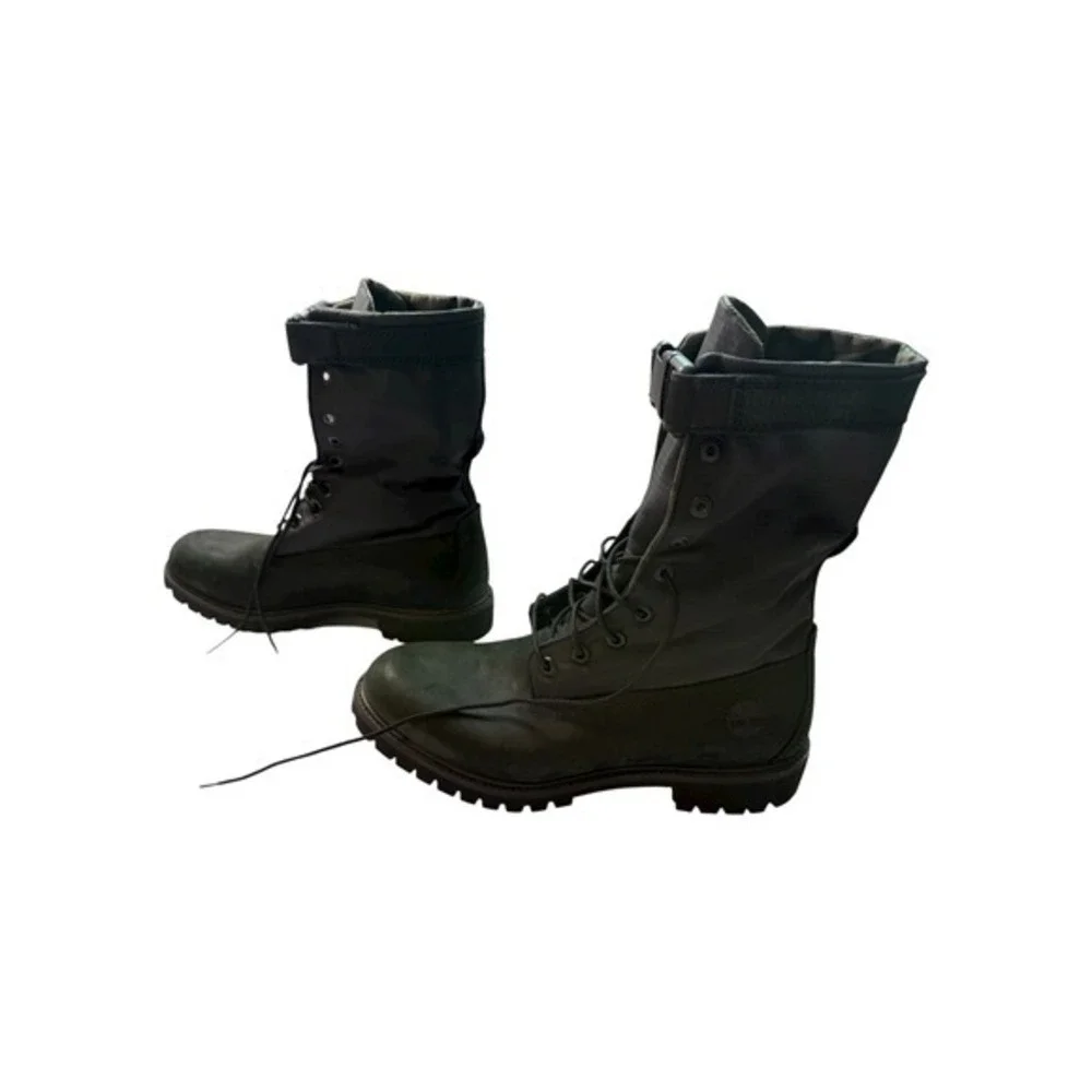 Timberland‎ Mens 6 Inch Premium Gaiter Boots Black Camo A1UBP Size 10